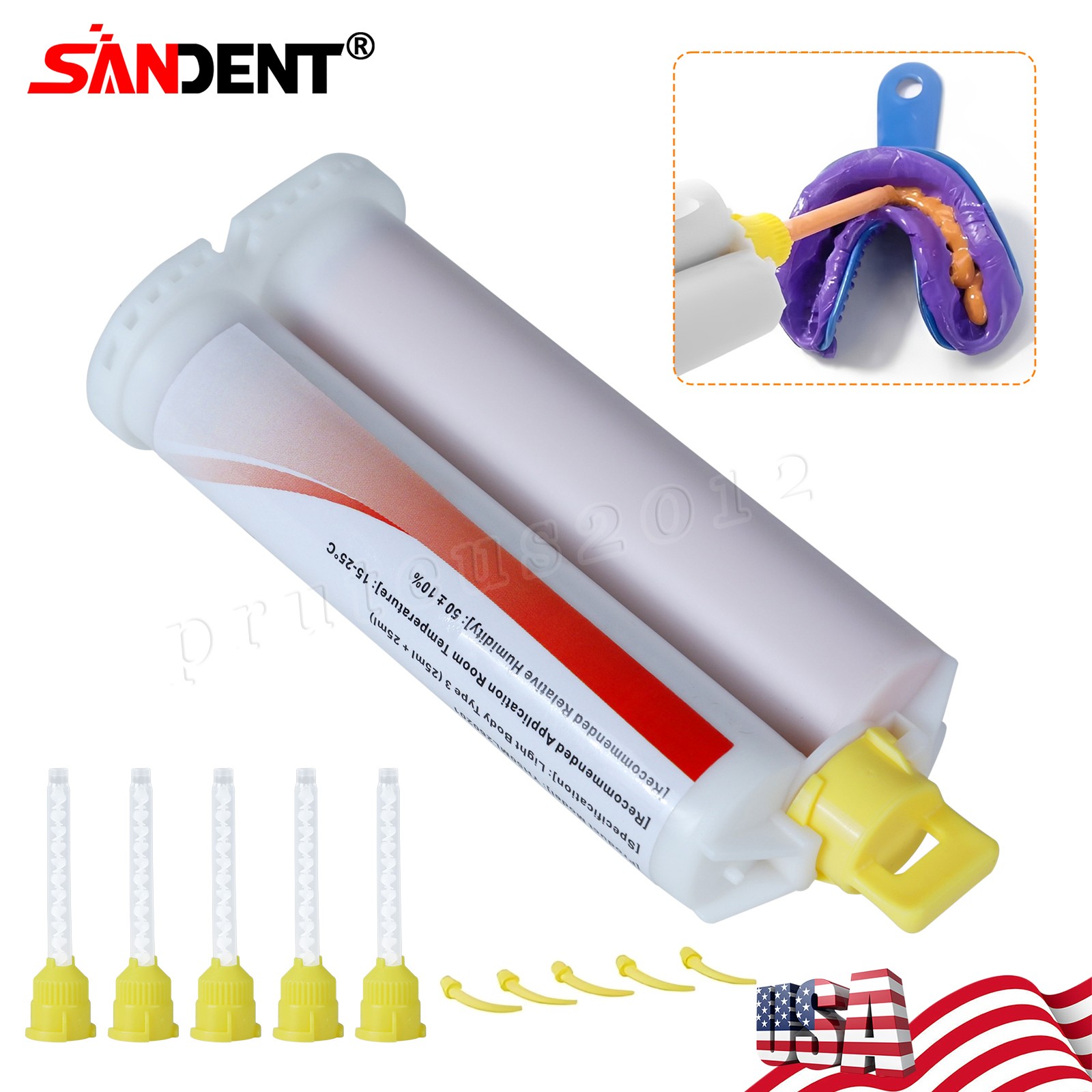 4 x Light Body Regular Set Dental Vinyl Polysiloxane Impression Material VPS PVS