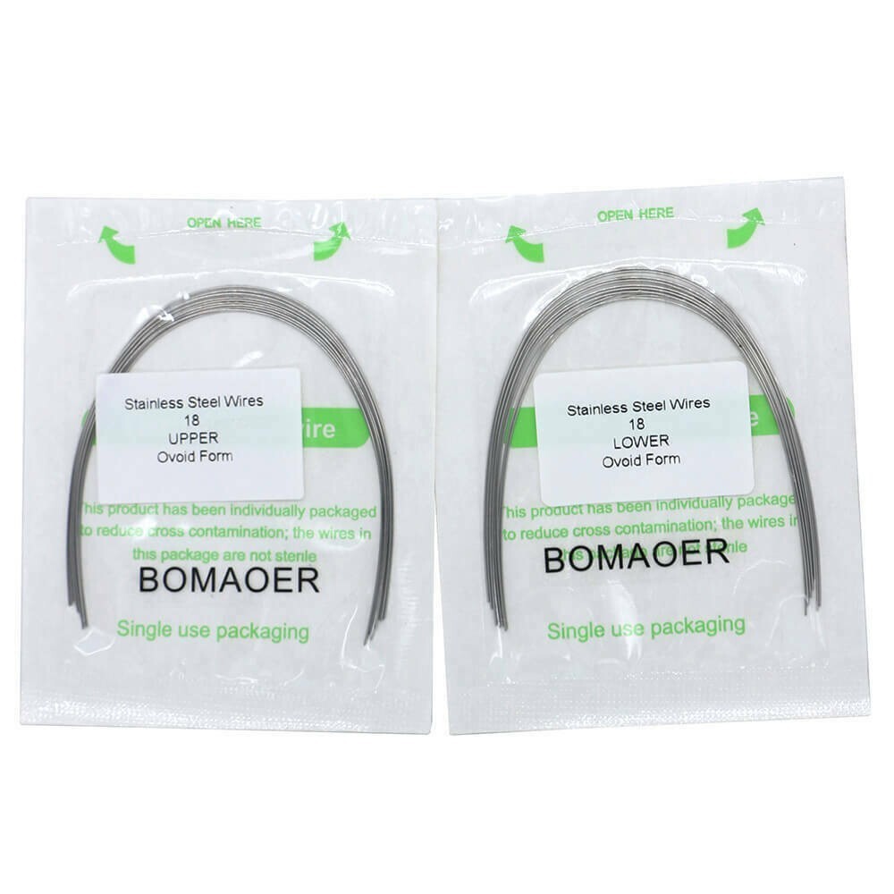 50Packs Dental Orthodontic Staineless Steel Round Arch Wire Ovoid Form 012 Upper