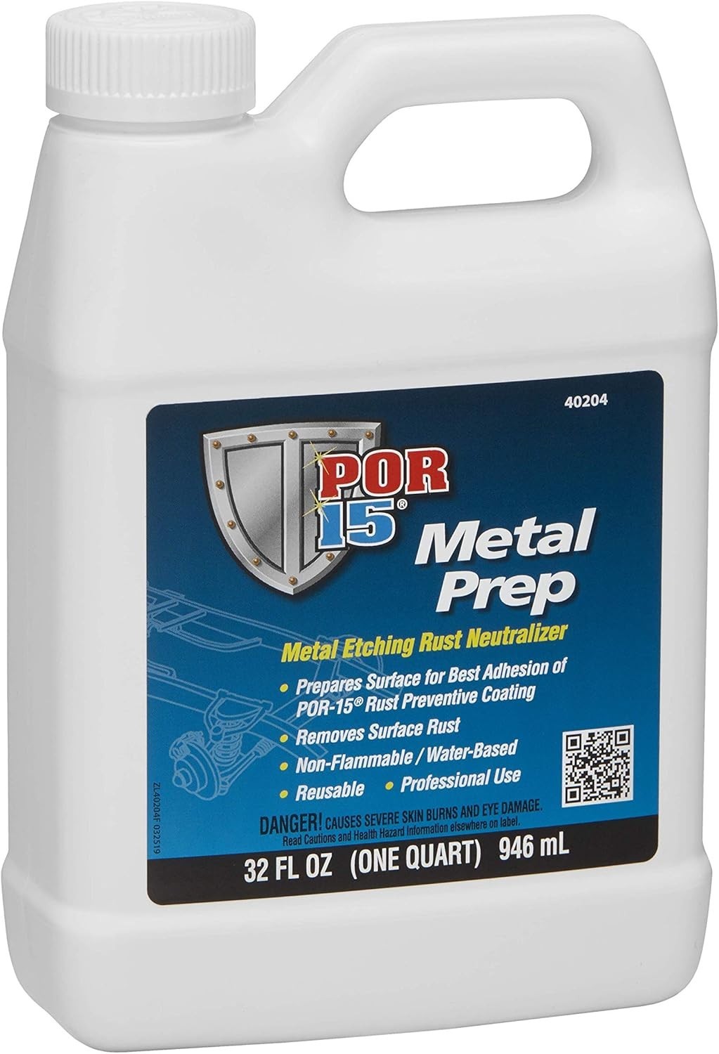 Metal Prep, Metal Etching Rust Neutralizer, Non-flammable and Water-based, 32…