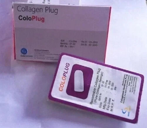 50 Pack of Colo Plug – Resorbable Collagen Plug 8x20mm. FRESH STOCK TARIFF PAID)