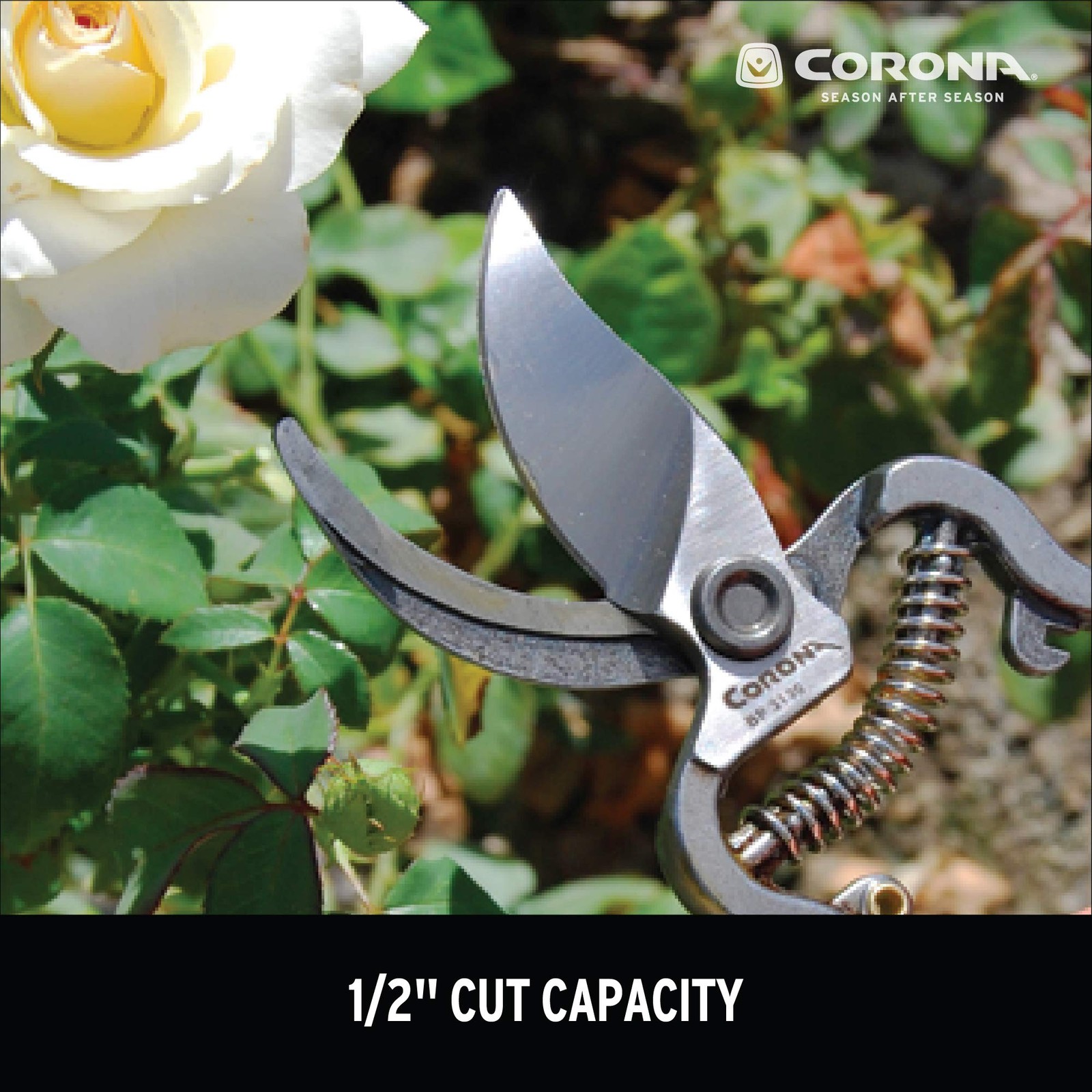 Corona ClassicCUT Forged Bypass Pruning Shears for Gardening | 1/2″ Cut