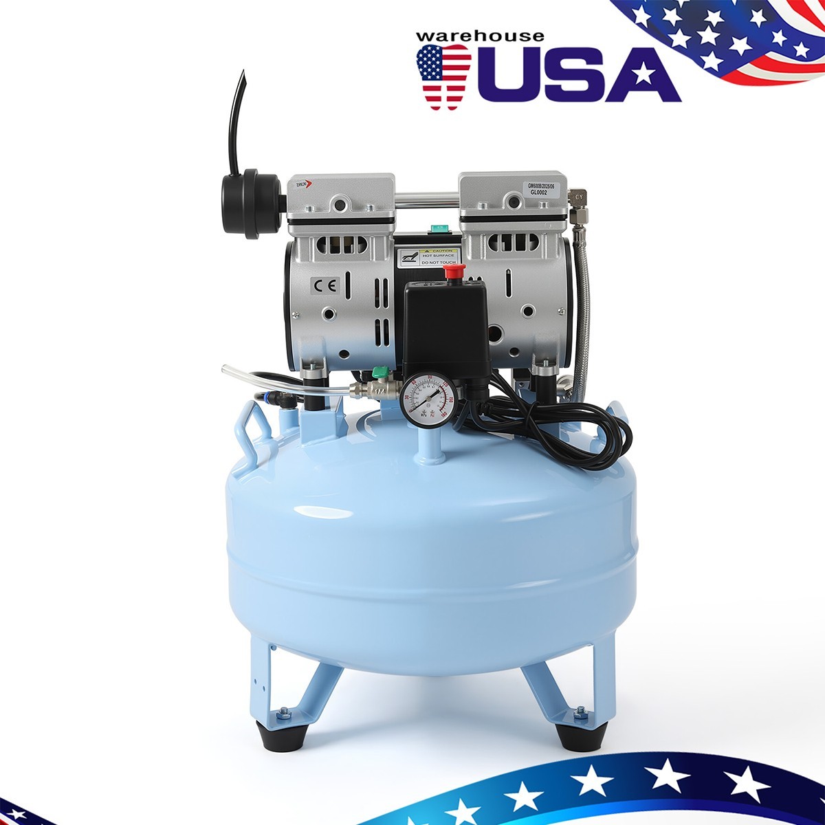 Portable Dental Mobile Delivery Unit Suction /Oilless Air Compressor/Chair