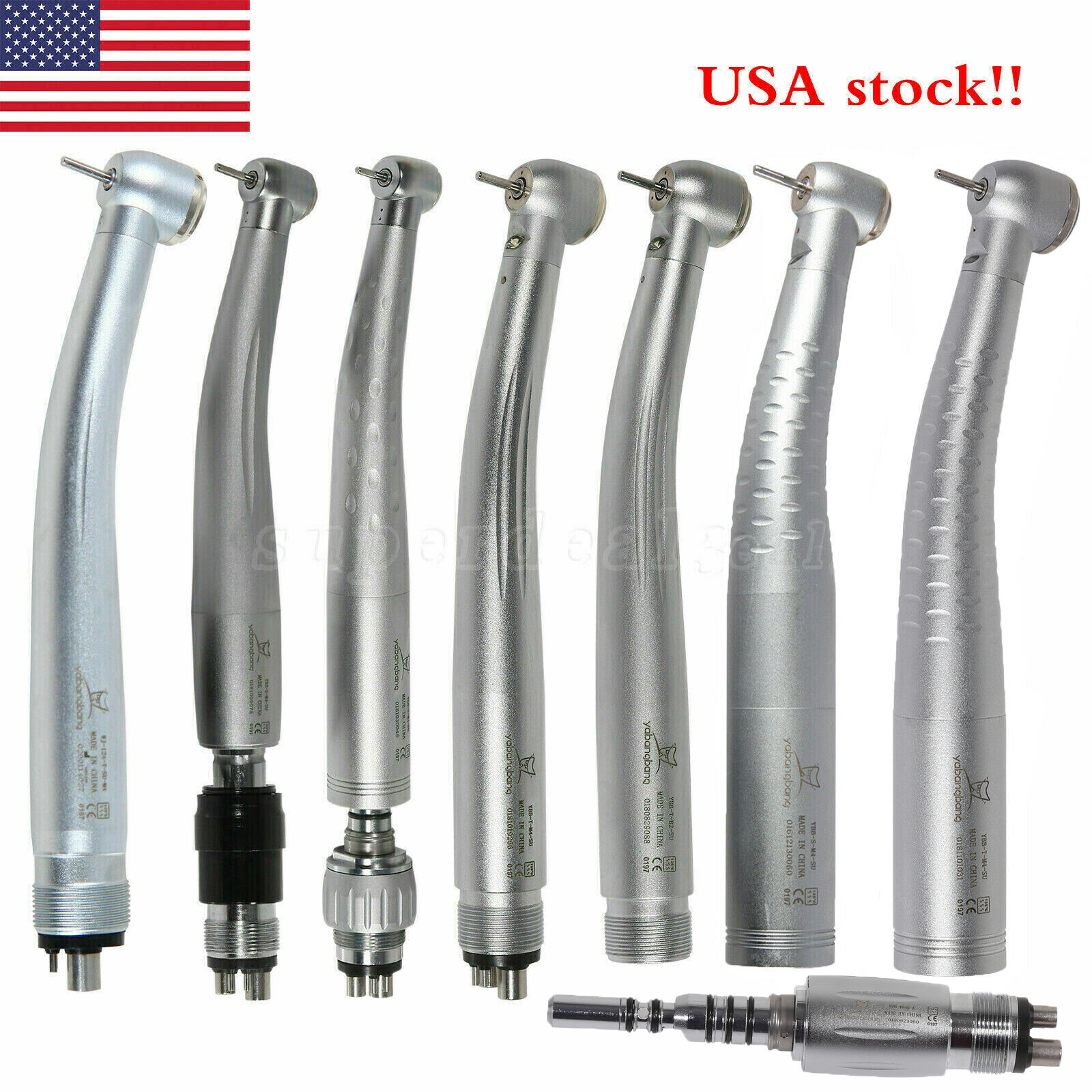 Dental High Speed/Fiber Optic E-generator Handpiece 2/4H (coupler) Fit NSK/ KaV