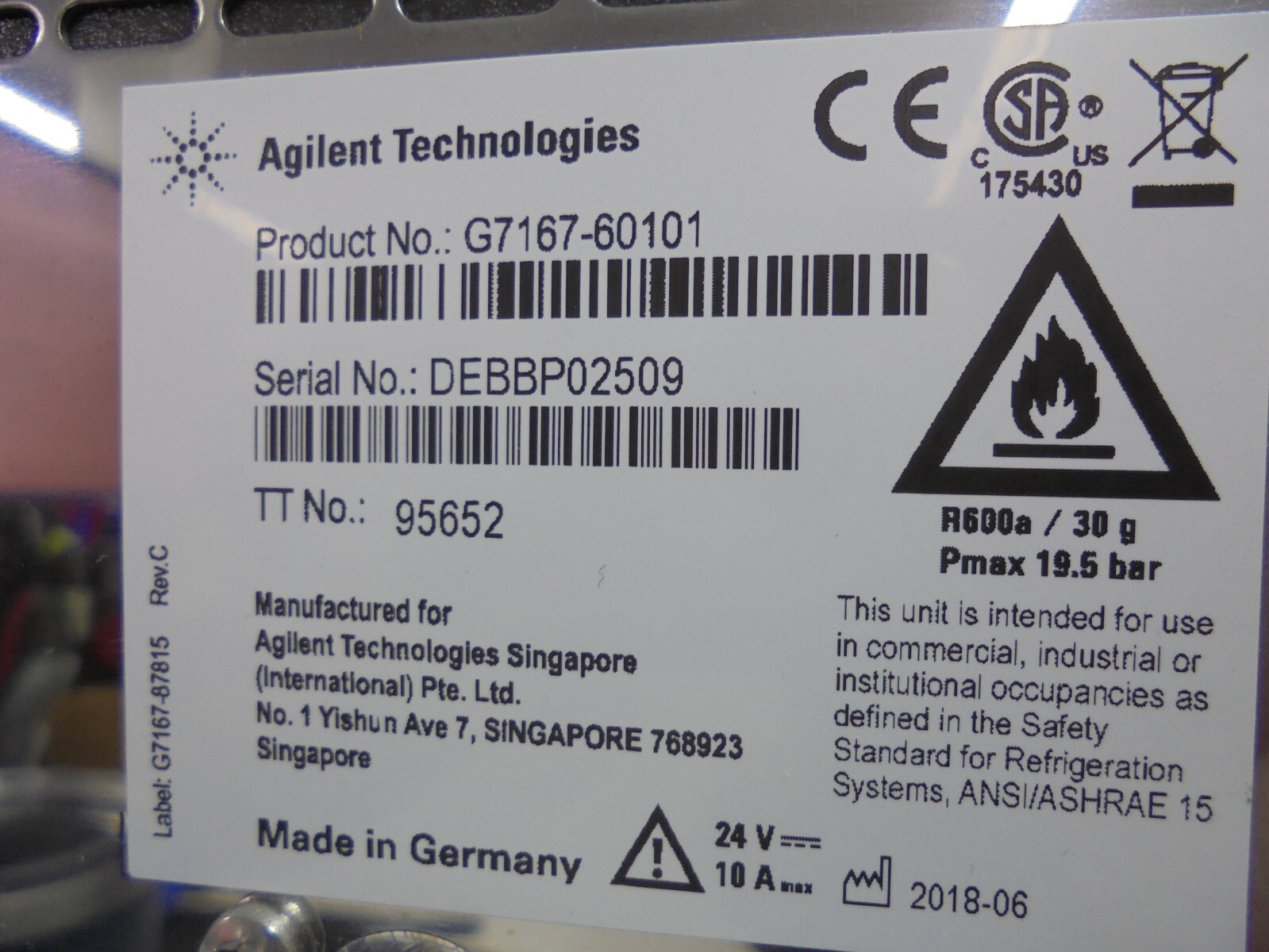 Agilent Technologies G7167-60101 Infinity Lab LC Series Sample Thermostat Cooler