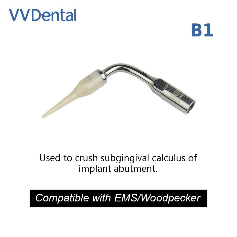 Ultrasonic Dental Scaler Cleaning Implant Tip Orthodontic Fit for EMS Woodpecker