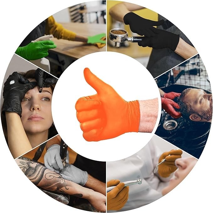 Level 3 Nitrile Gloves Professional Heavy Duty Disposable Gloves Latex Free