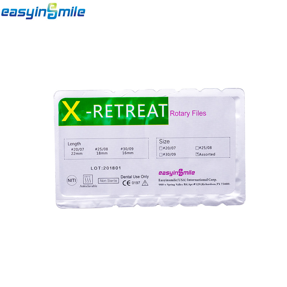 3pcEASYINSMILE Dental Rotary Endo Files NITI Retreatment Root Canal Retract file
