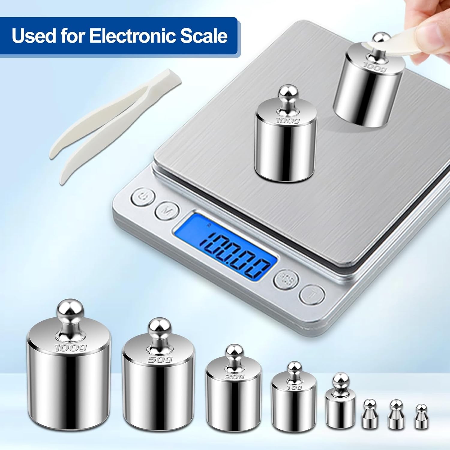 UCEC Calibration Weights for Digital Scale, 10mg – 100g Gram Weights Kit, Precis