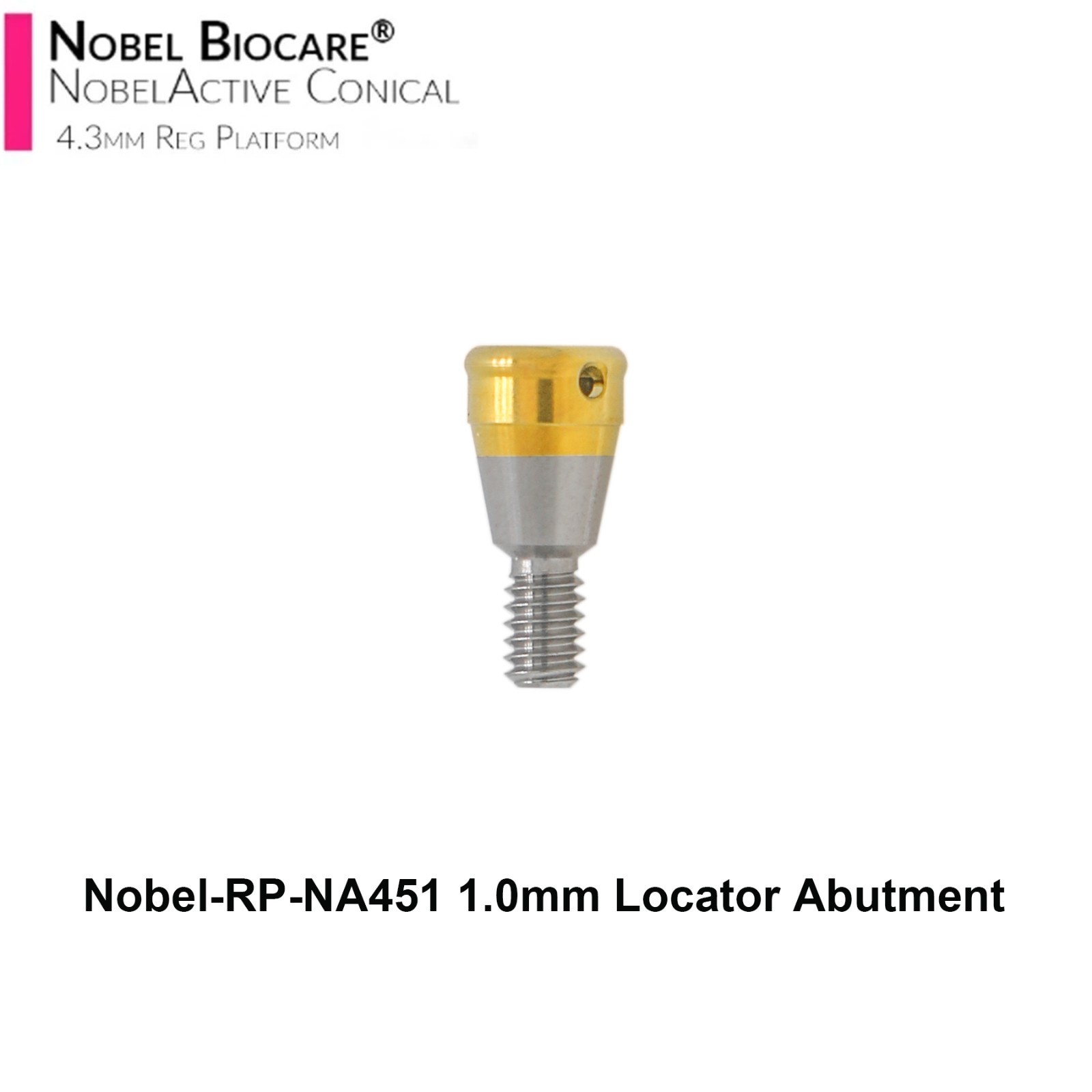 US Locator Abutment For Nobel Biocare Active Tapered 4.3mm Platform Caps Inserts
