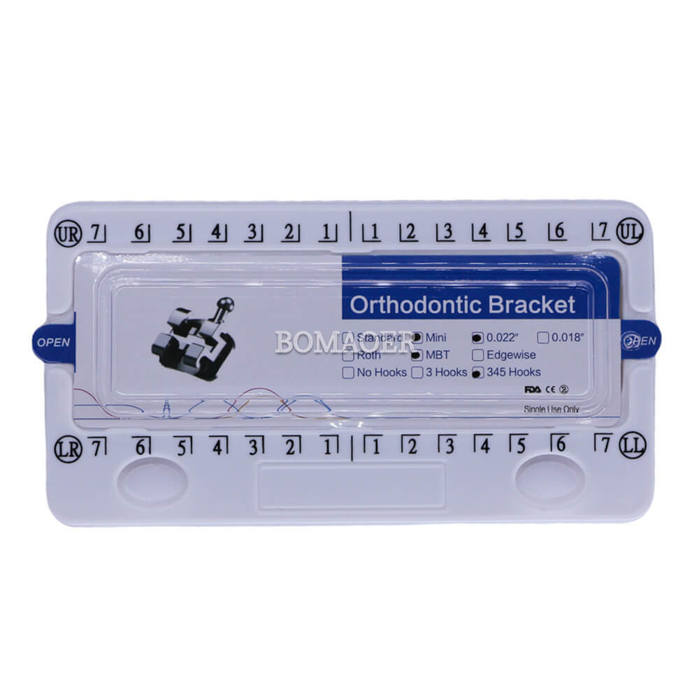 1 Kit Dental Orthodontic Metal Bracket CNC Mini MBT 022 345 Hooks 20Pcs/kit