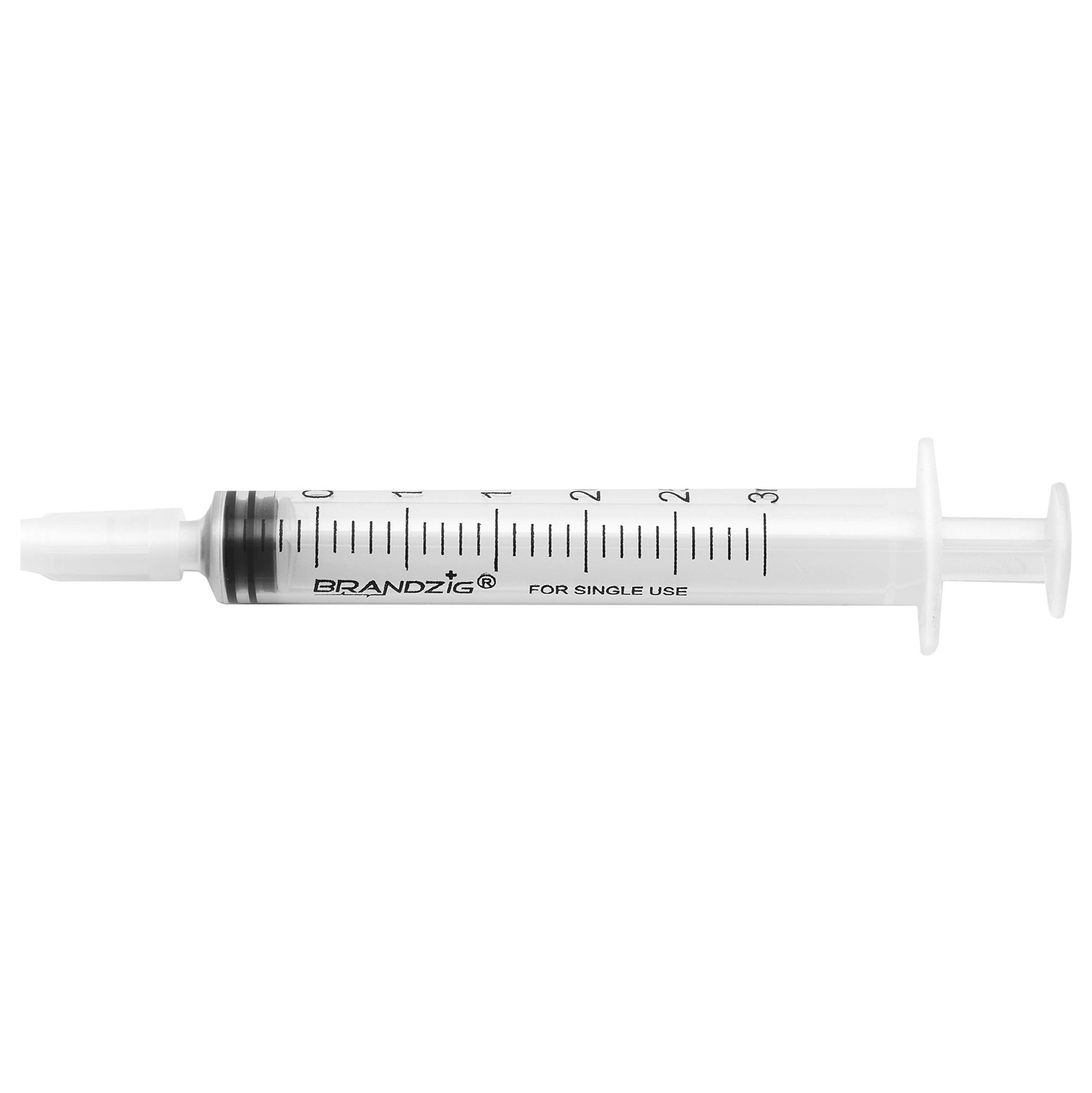 3ml Syringe With Cap 100 Pack | Oral Dispenser Without Needle, Luer Slip Tip |