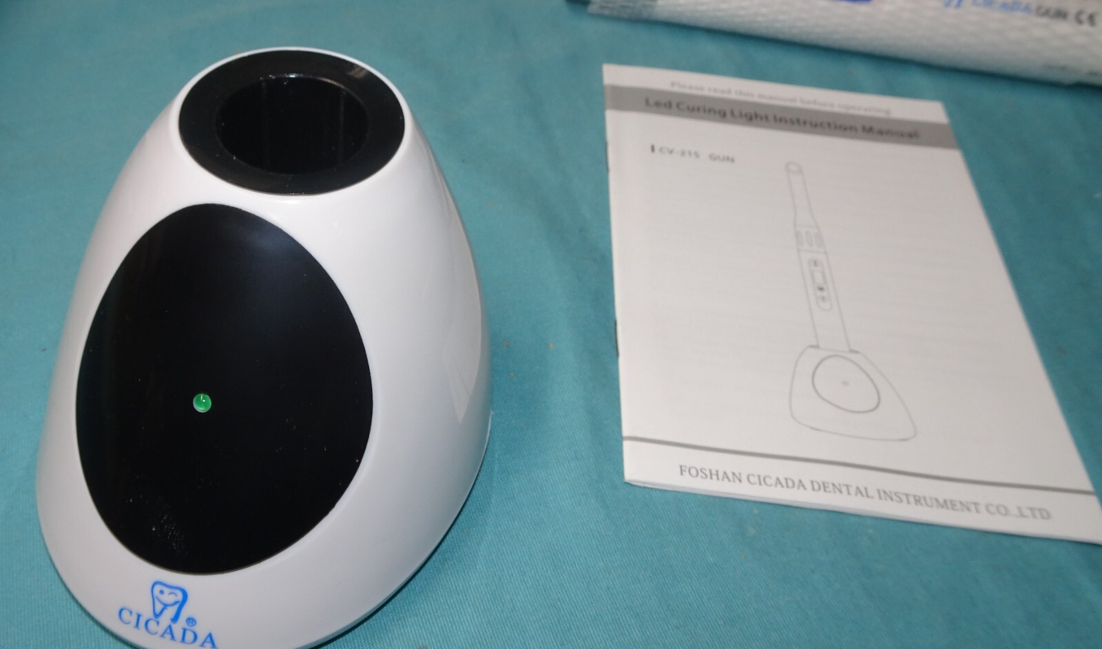 new open box = cicada led curing light cv 215 gun