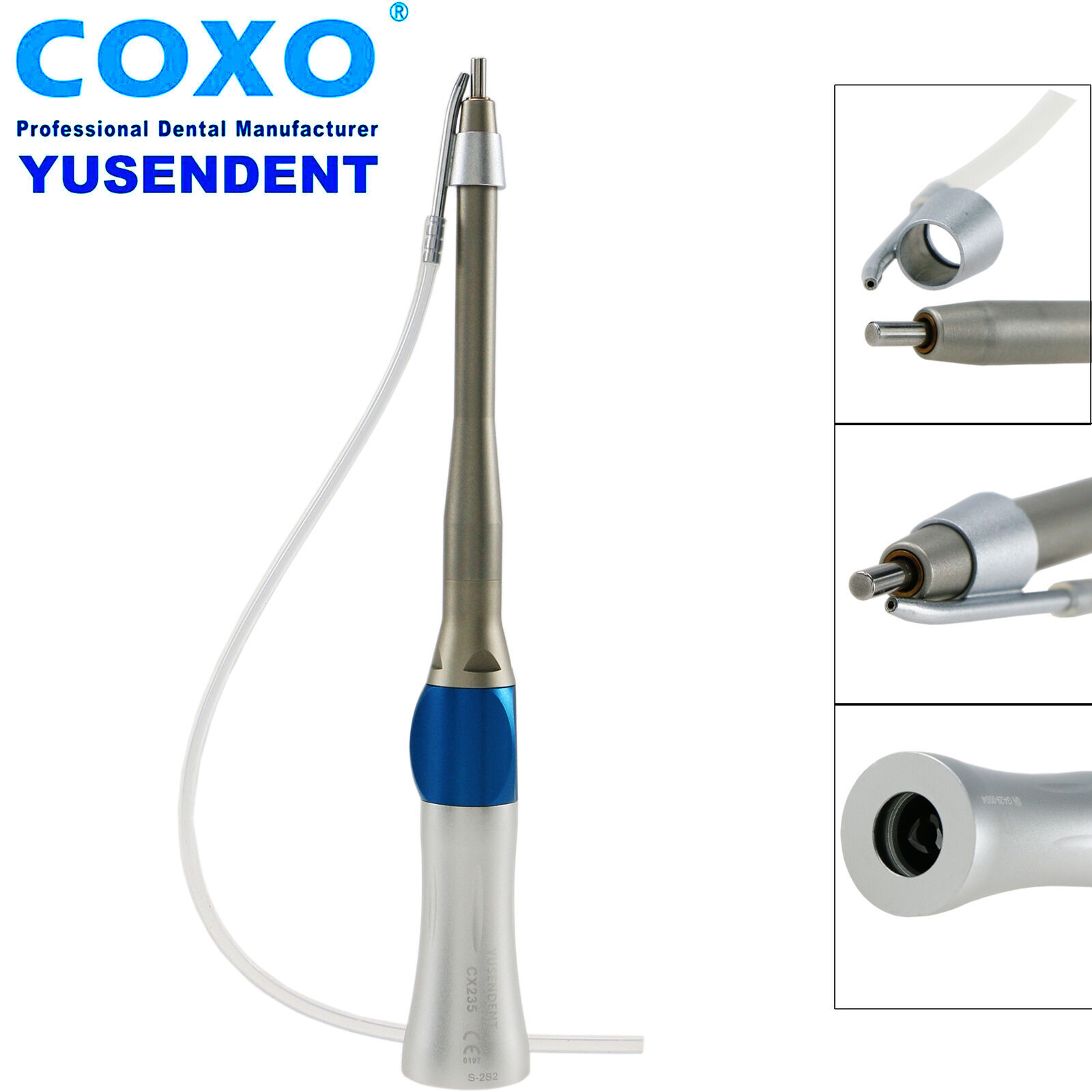 COXO 1:1 Dental Micro Surgery Angle Straight Handpiece 2S2 Tips ENT Diamond Bur