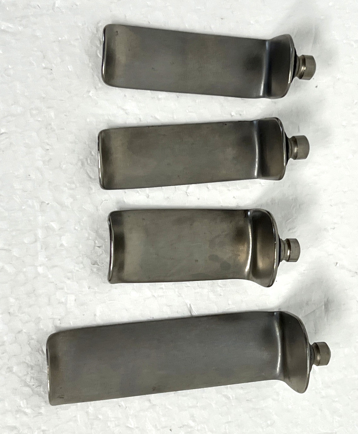 Lot of 4 Thompson Concave Lateral Retractor Blade 2x 45150A ,45151A, 45152A