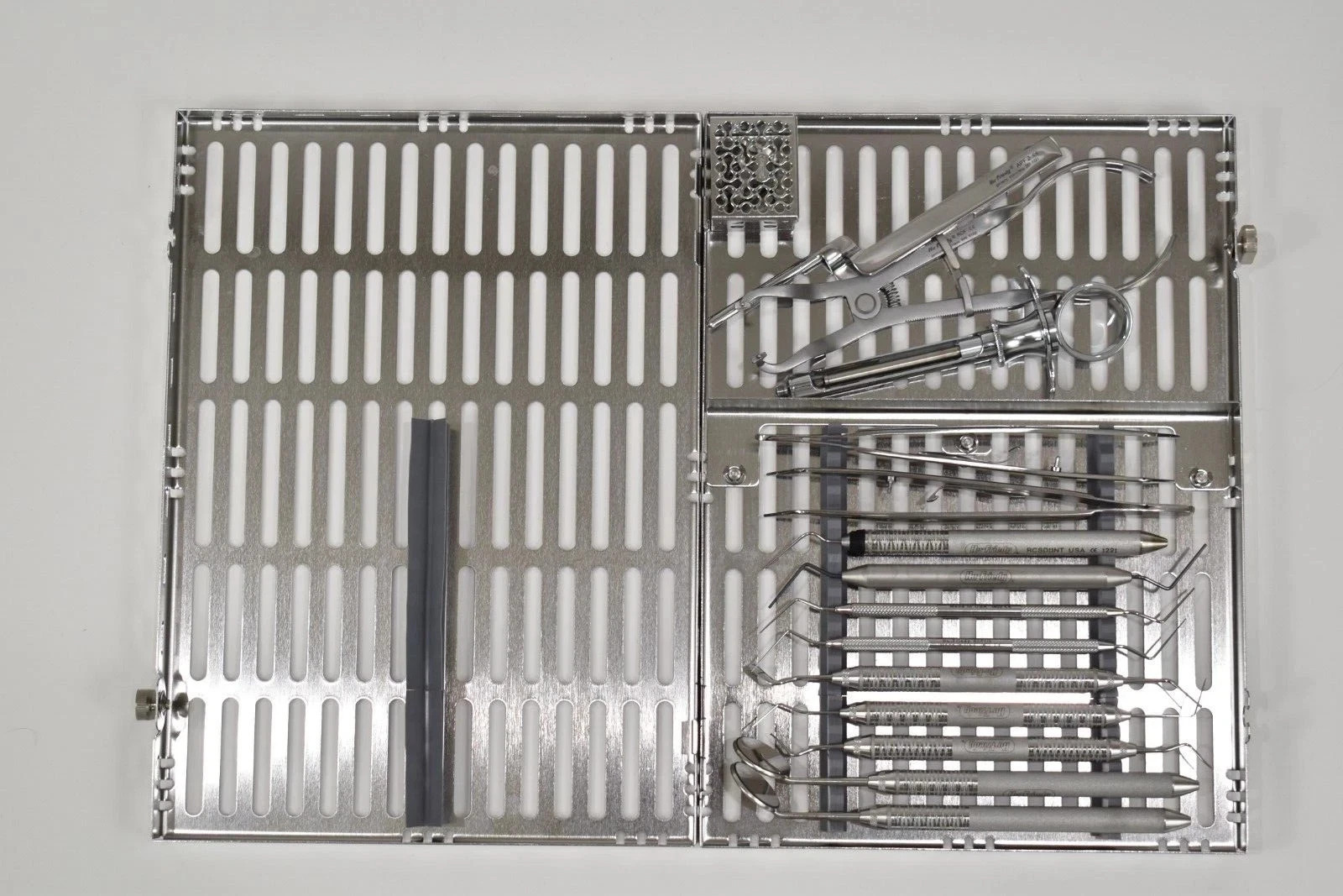 Hu-Friedy Dental Endodontic Instruments Set of 15 w/LRG Sterilization Cassette