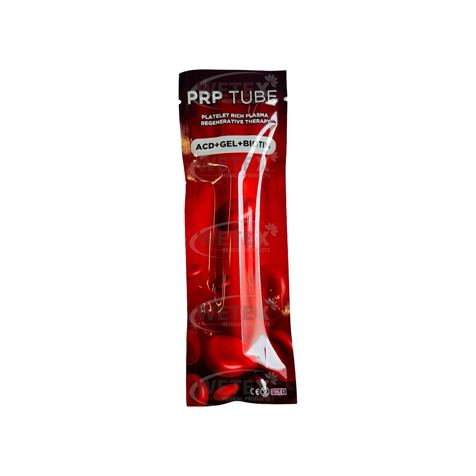 Platelet-Rich Plasma(PRP)Tubes with ACD,Gel Separator,and Biotin.EXP 06/26