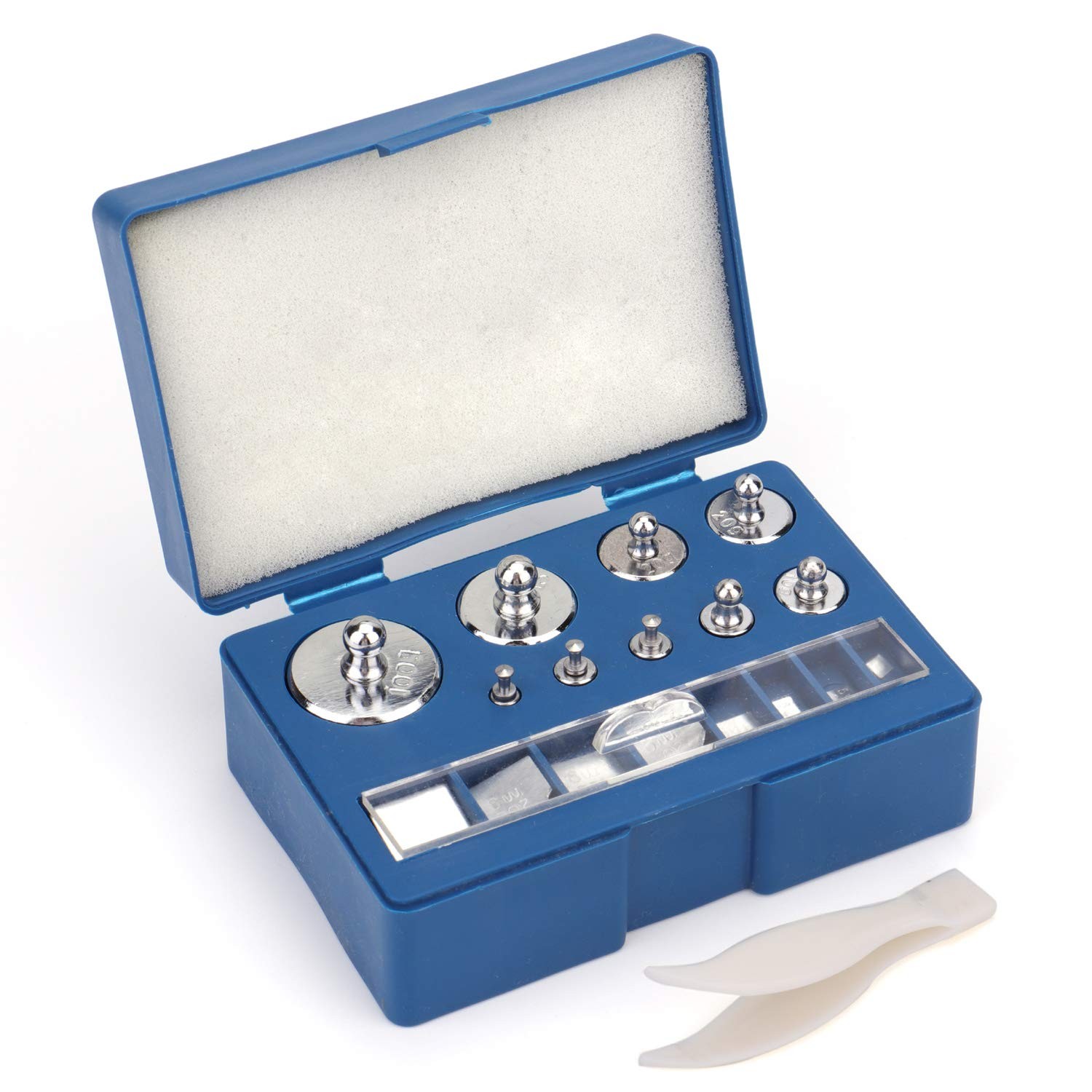 17 Pcs Precision Weight 10mg-100g Precision Steel Calibration Weight Kit Set