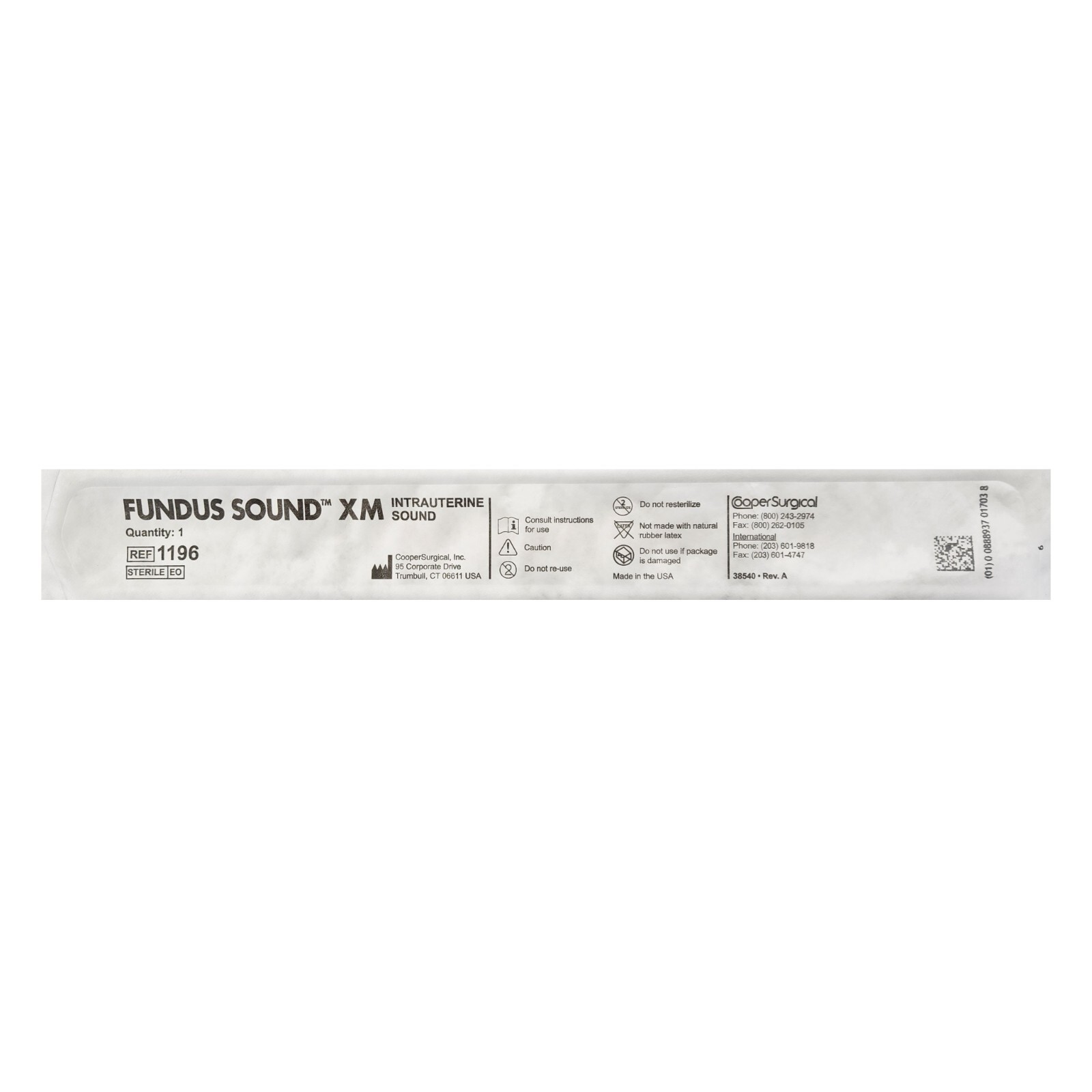 *25-Packs* Cooper Surgical Fundus Sound XM Sterile 1196