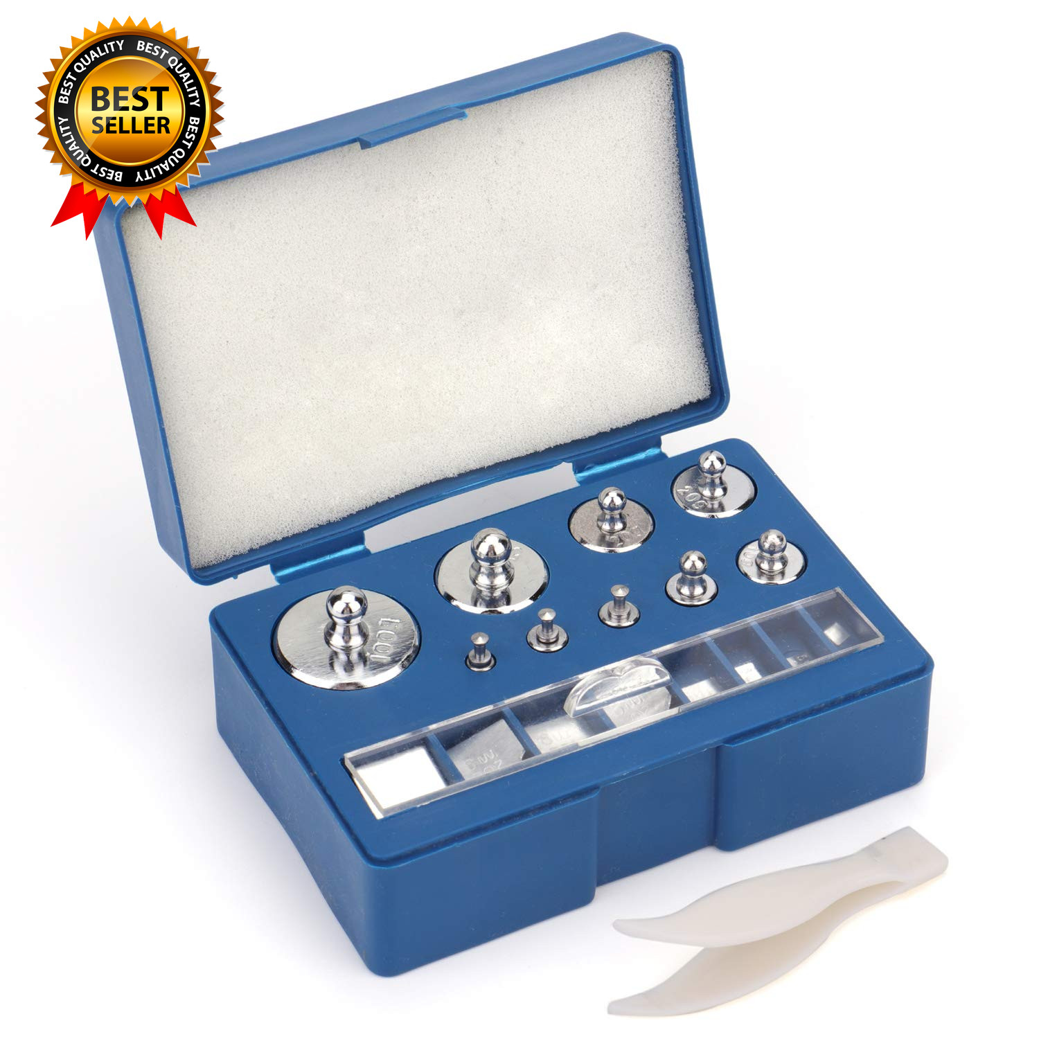 17 Pcs Precision Weight 10Mg-100G Precision Steel Calibration Weight Kit