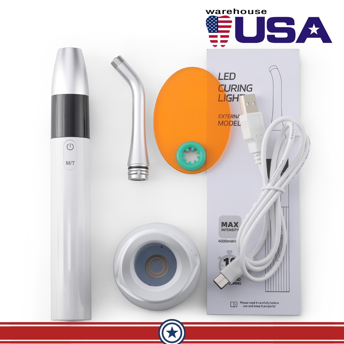 Dental Orthodontic Resin Dentistry LED Curing Light Lamp Wide Spectrum 1S Cure