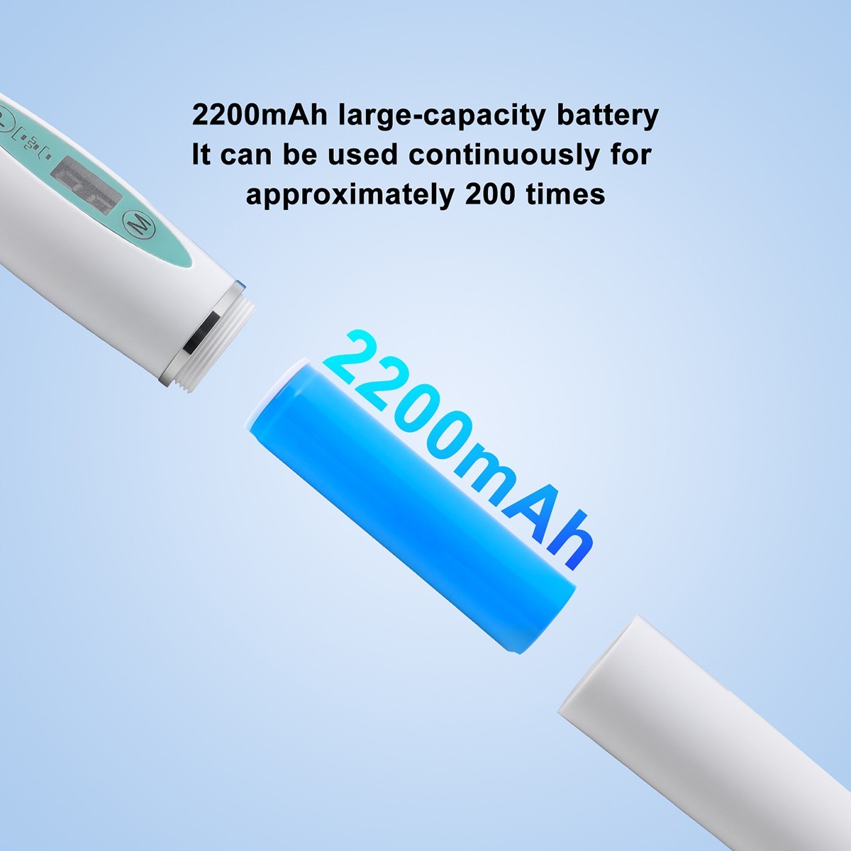AZDENT Dental Wireless LED Curing Light 5W High Power Cure Lamp 1500mW/cm²