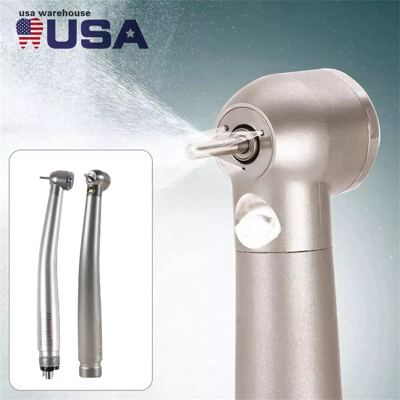 Dental Fiber Optic LED E-generator/ High Speed Handpiece Push Button 2/4 Holes