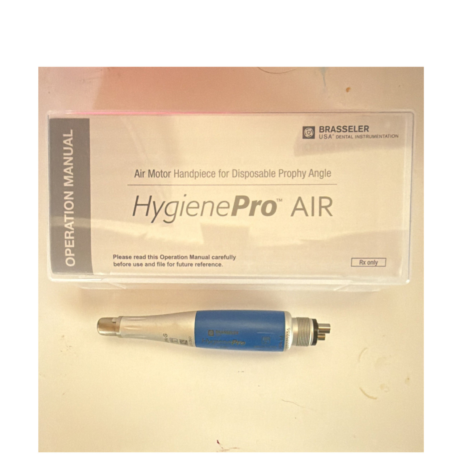 Brasseler USA HygienePro AIR Low Speed Straight Air Handpiece 2-Hole Borden