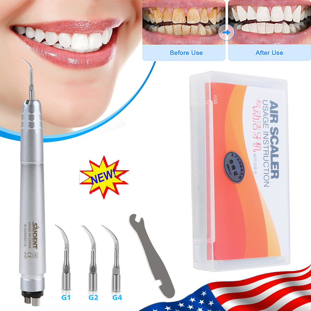1-5*Dental Ultrasonic Air Perio Scaler Handpiece Hygienist 2/4H G1 G2 G4 Tips DL