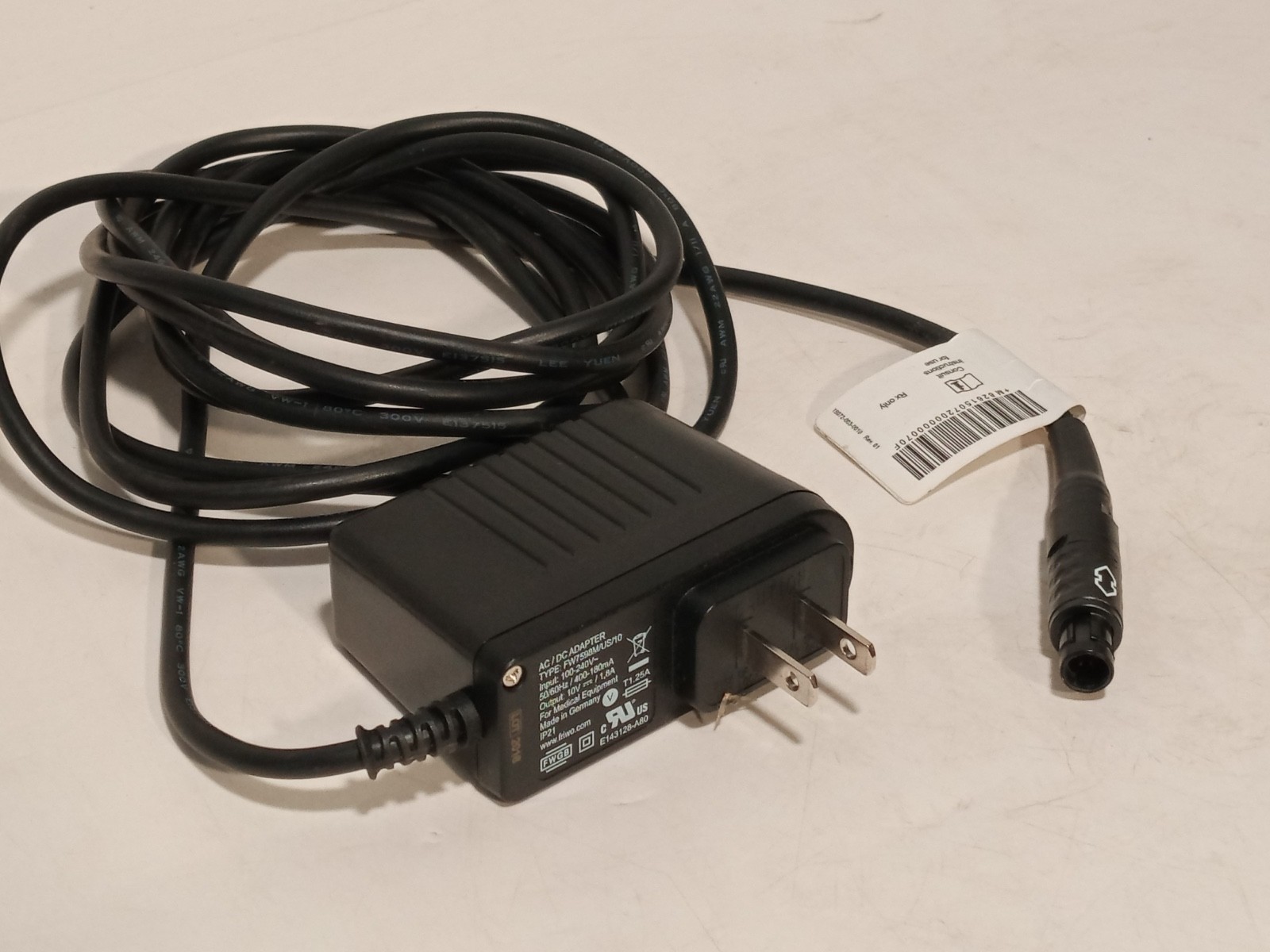 Q Core 15072-000-0007 Sapphire Power Supply AC/DC Adapter 10VDC 1.8A Single Unit