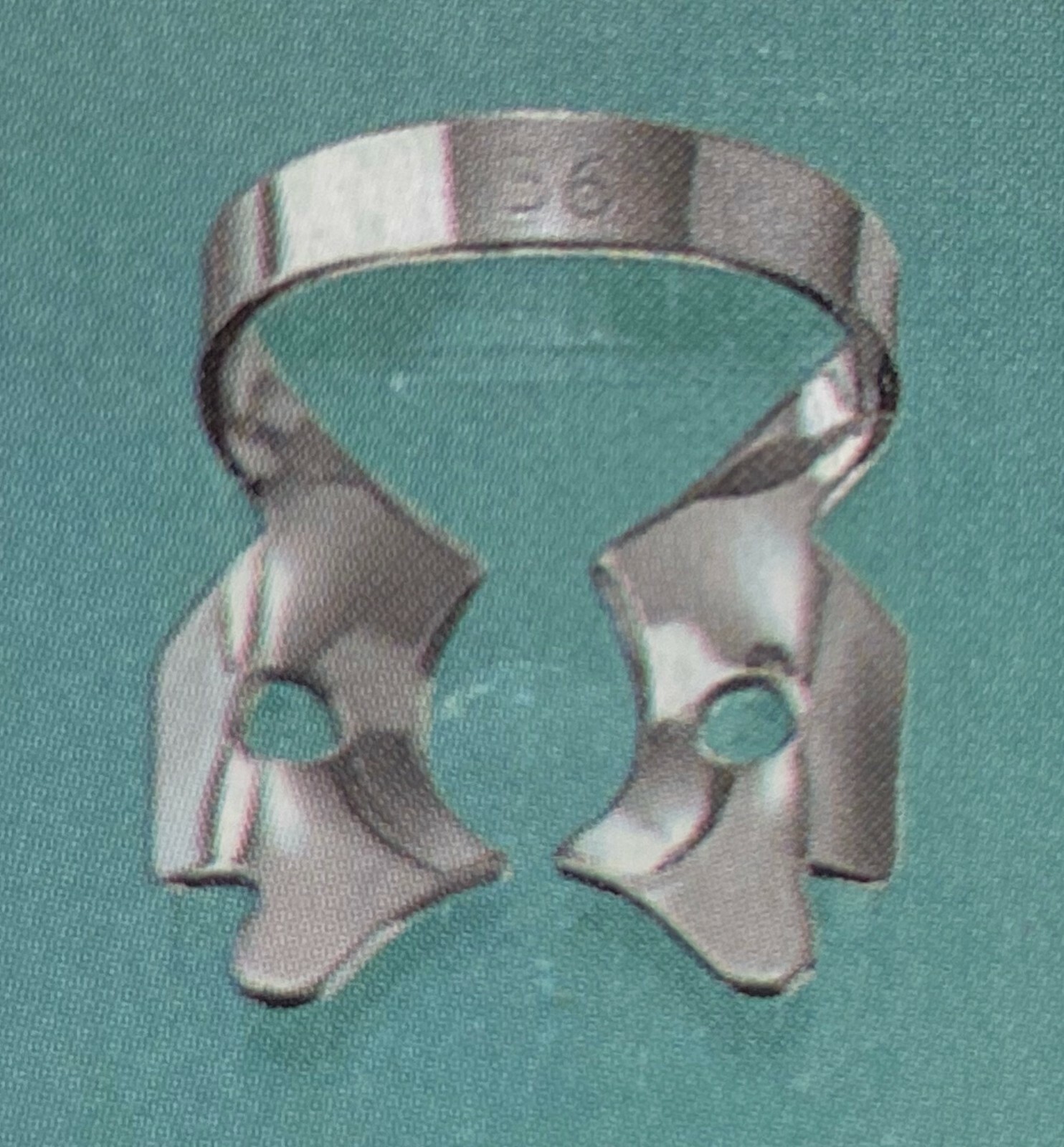 6pcs ENDODONTIC RUBBER DAM CLAMP #56 Dental Instrument (Molars)