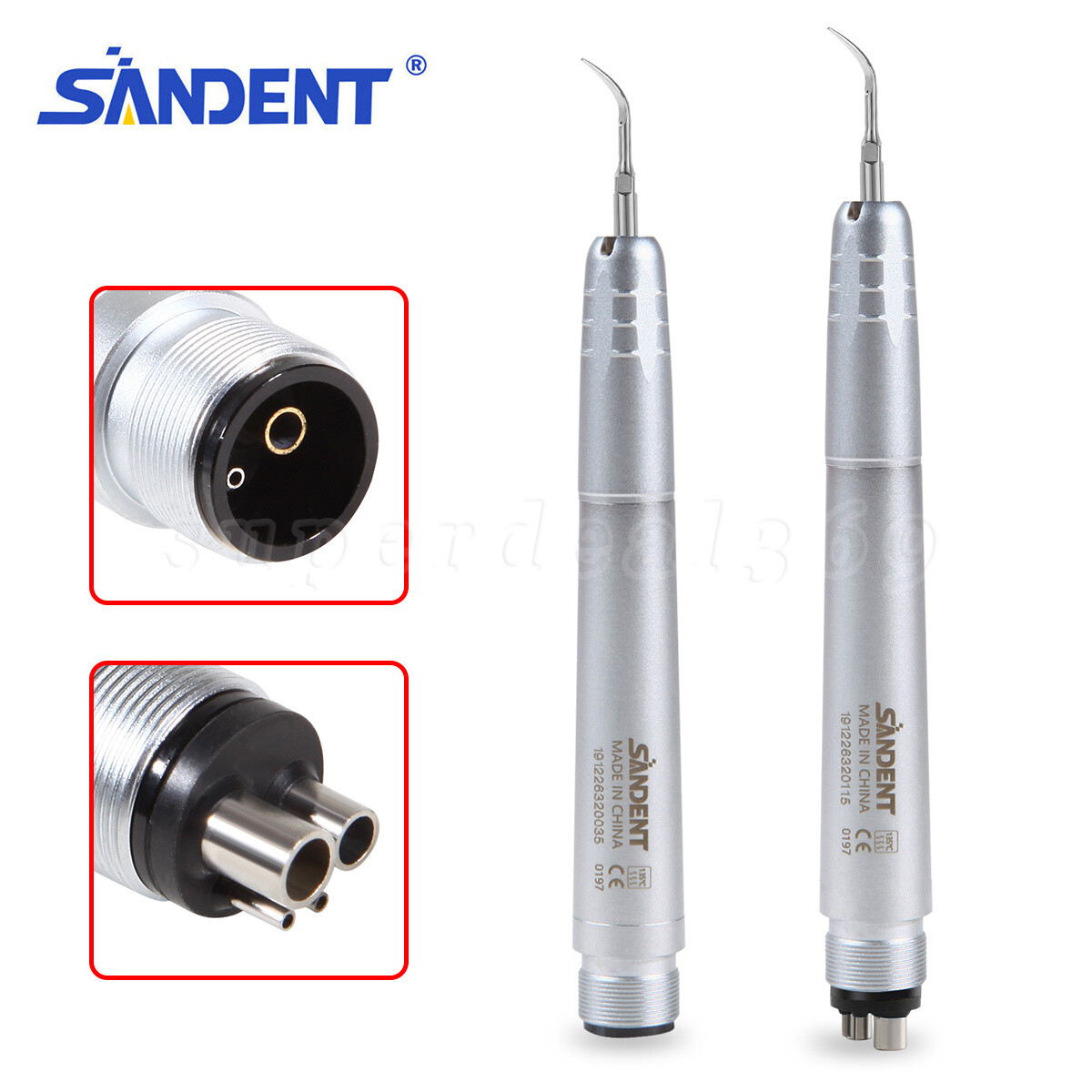 Dental Air Scaler Ultrasonic Handpiece 2/4Hole /Perio Scaling Tips G1,G2,G4 st