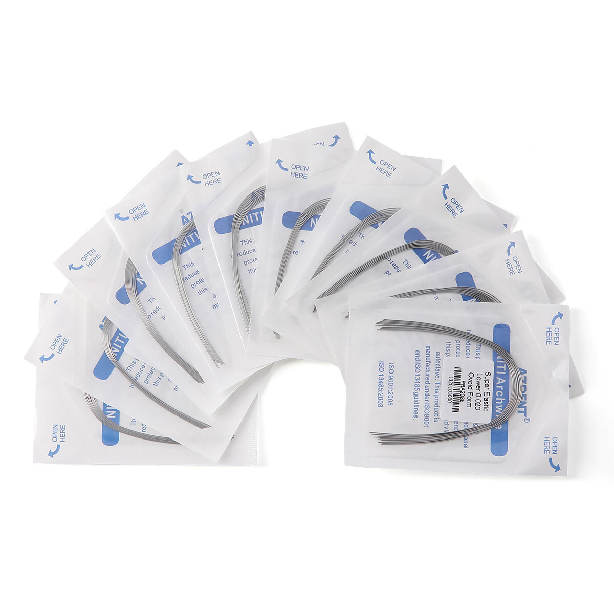 AZDENT Dental Orthodontic Elastic Niti Arch Wires Round /Metal Brackets Braces