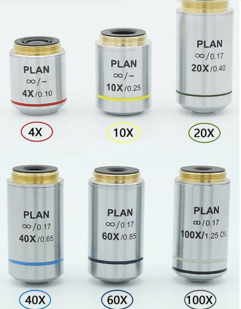 4X 10X 20X 40X 60X 100X PLAN Infinety Objective Lens for Olympus Microscope