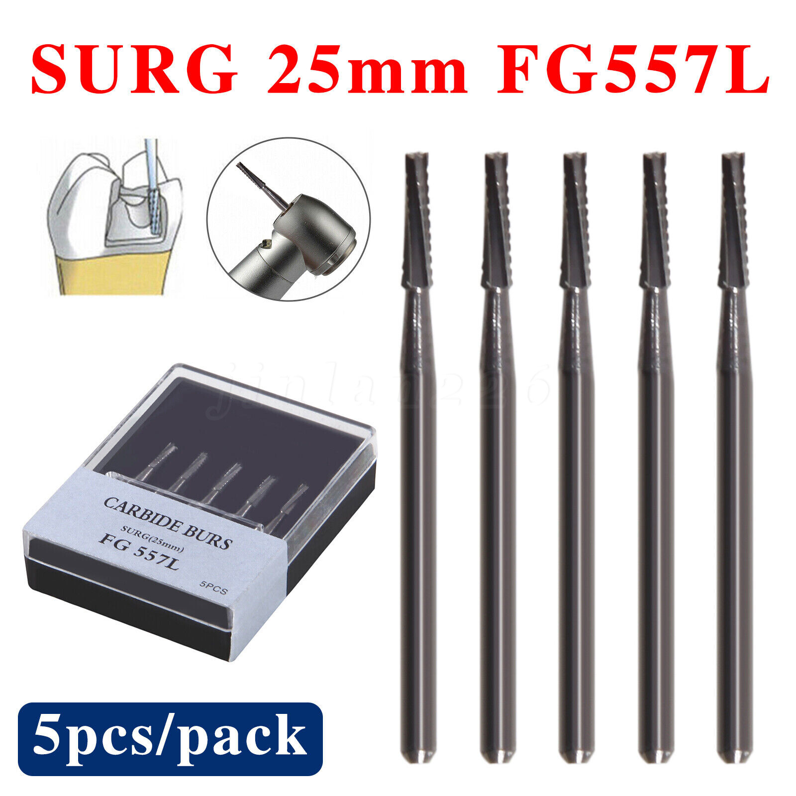 Dental Surgical Burs Long FG SURG FGOS SL Carbide Bur For High Speed