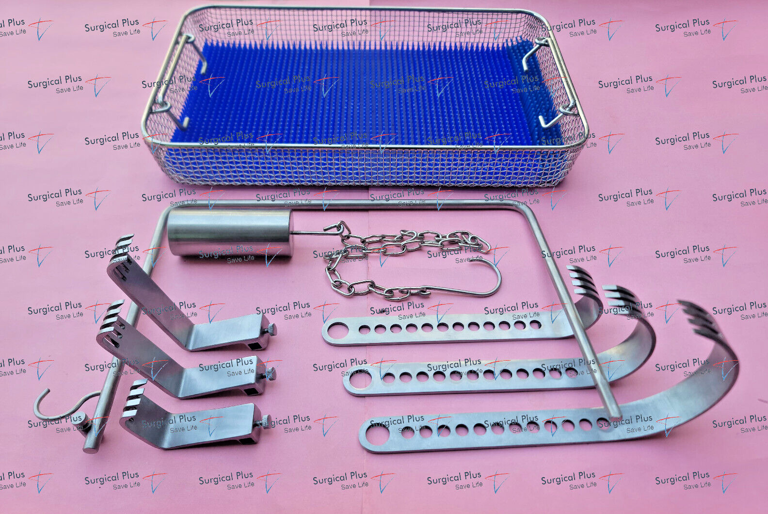 Initial Charnley Incision Retractor Extended Set Sterlize Tray Hip Arthroplasty