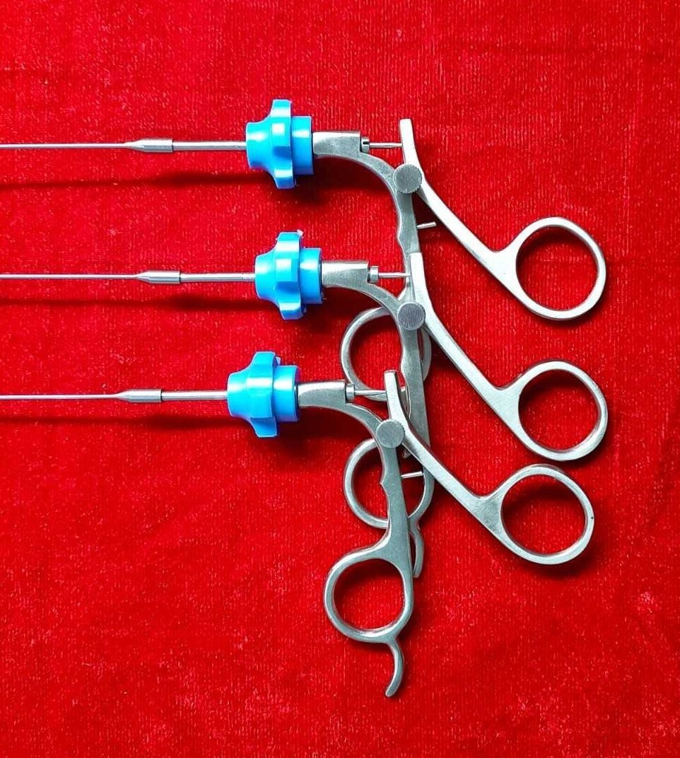 3pc – Hysteroscopy Semi Rigid Rotatable Alligator 5FR 40CM Reusable Instruments