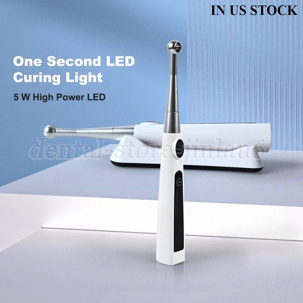 Dental Cordless 1S LED Light Cure Lamp Metal Head LED Curing Light 360° 4 Modes