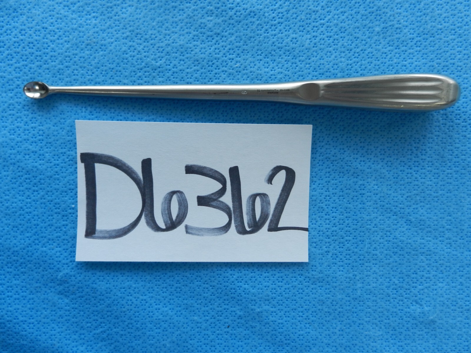 D6362 Symmetry Bruns Straight Oval Cup Orthopedic Neuro Curette 22.8cm 29-5356