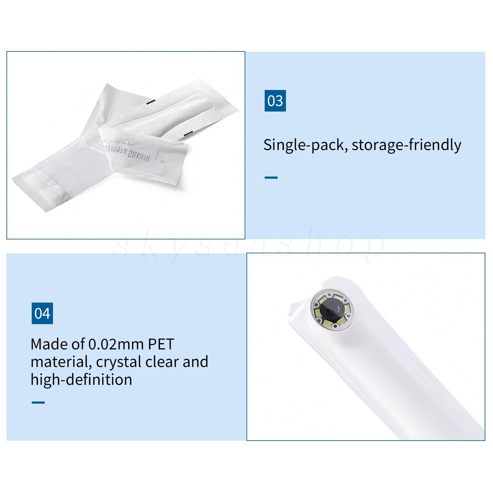 200Pcs Intraoral Camera Sheath Sale Oral Disposable Safe Cover Sleeves A04-7A