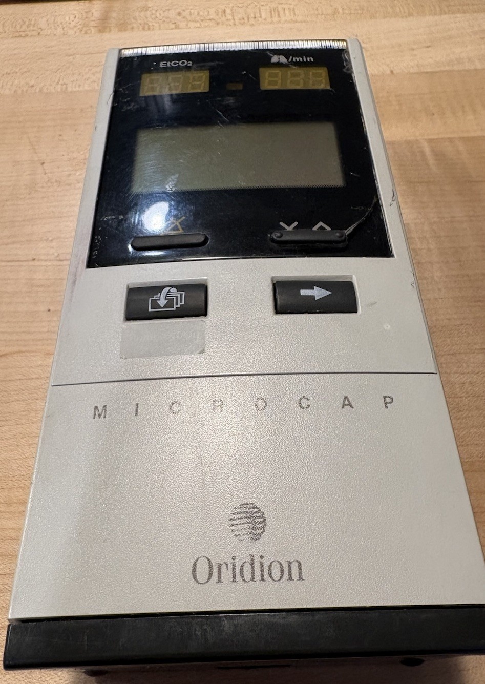 Microstream ETCO2 Capnograph Oridion Microcap Monitor, Untested, As Is