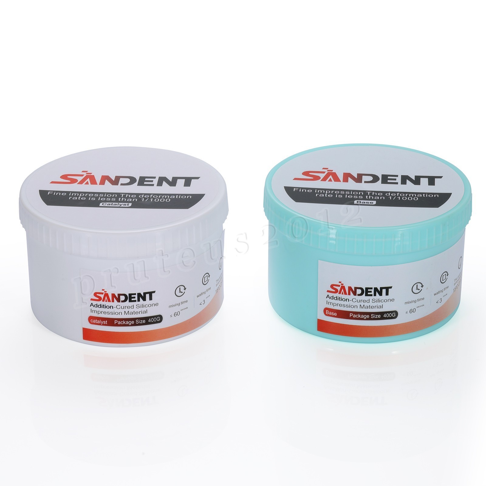 Dental Impression Putty Fast Set 800g VPS Putty (400g Base & 400g Catalyst) New