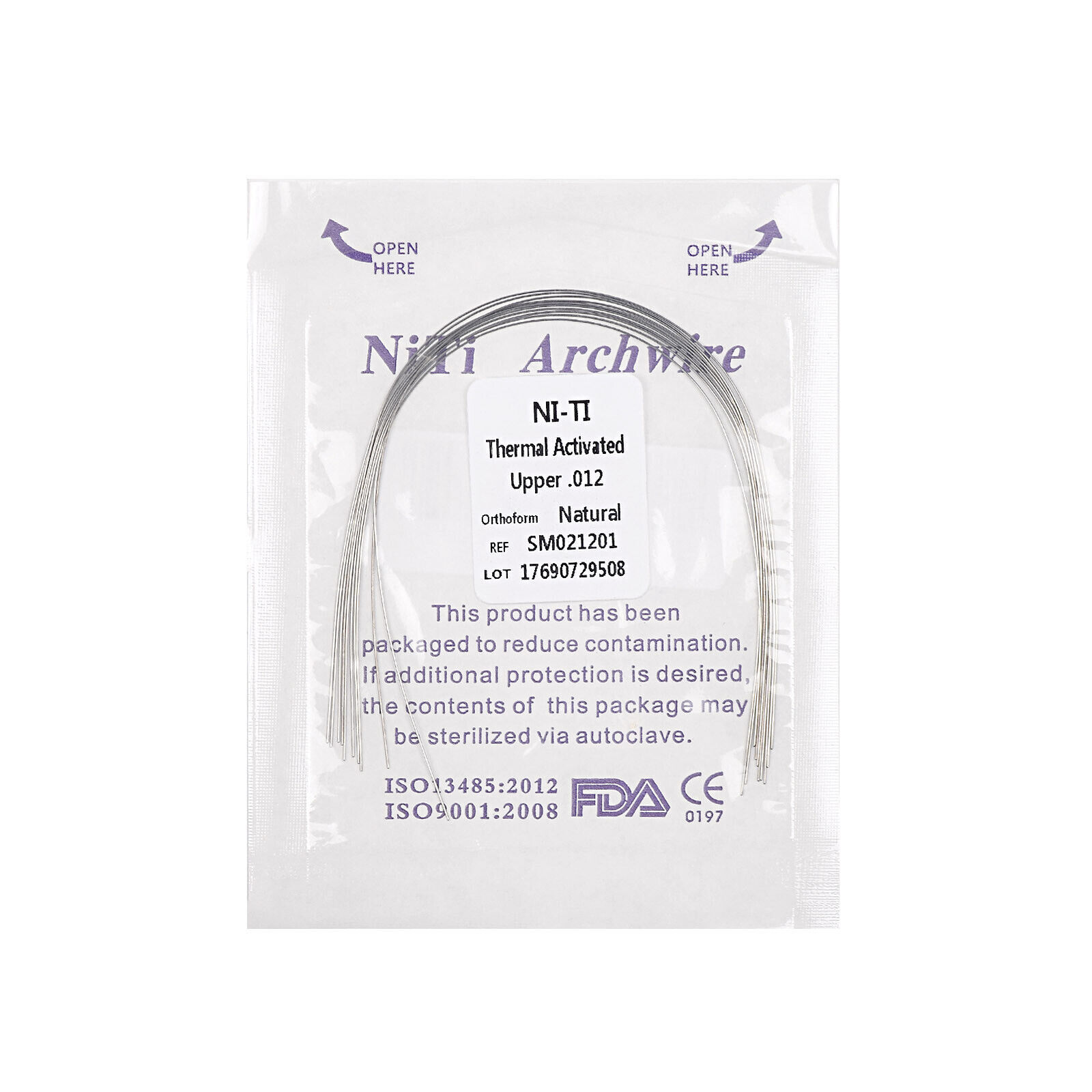 10 Pcs Dental Orthodonti Heat Thermal Activated Niti Rectangular Round Arch Wire