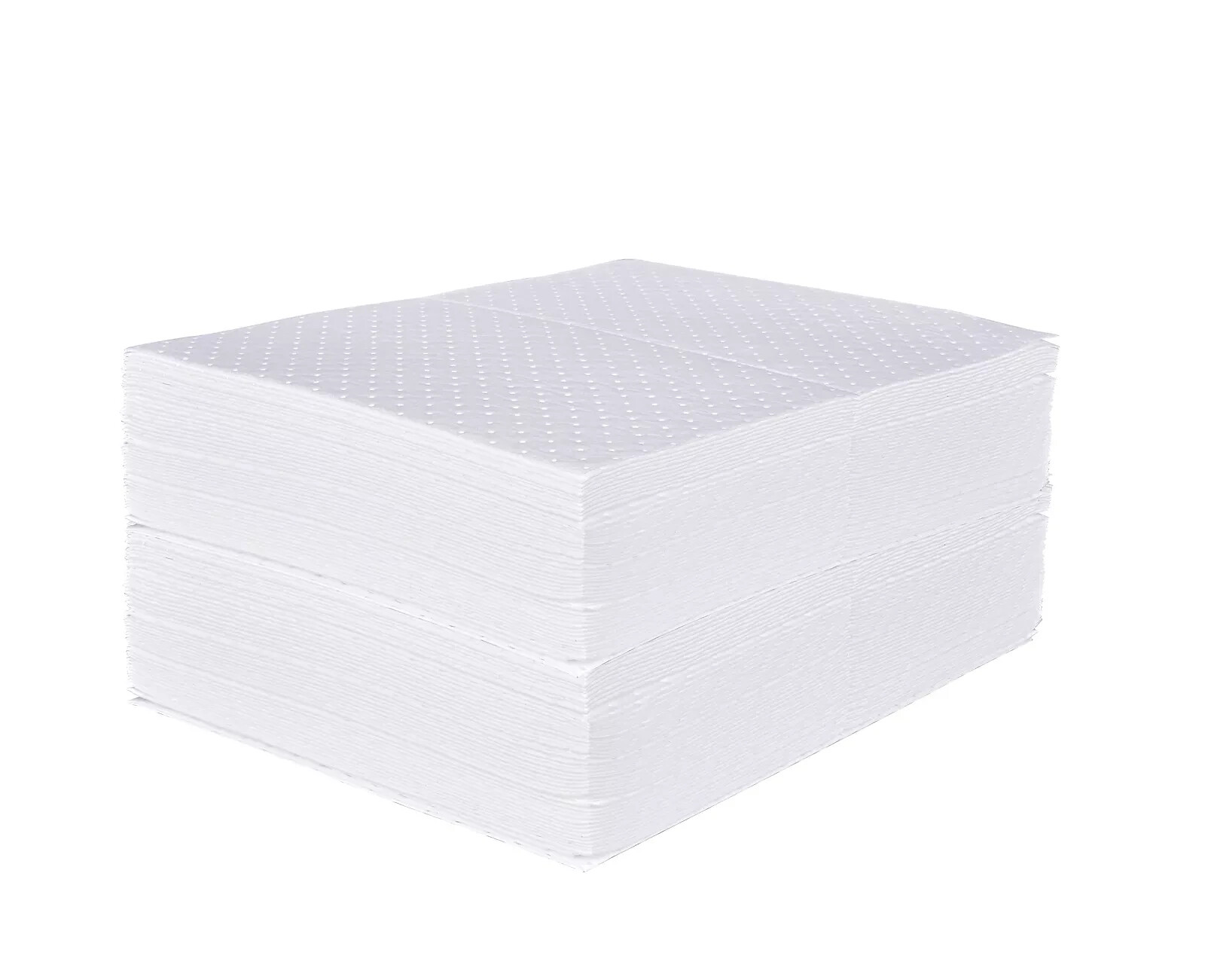 15″ x 20″ ,Heavyweight Oil-Only Absorbent Pads, easy disposal,White