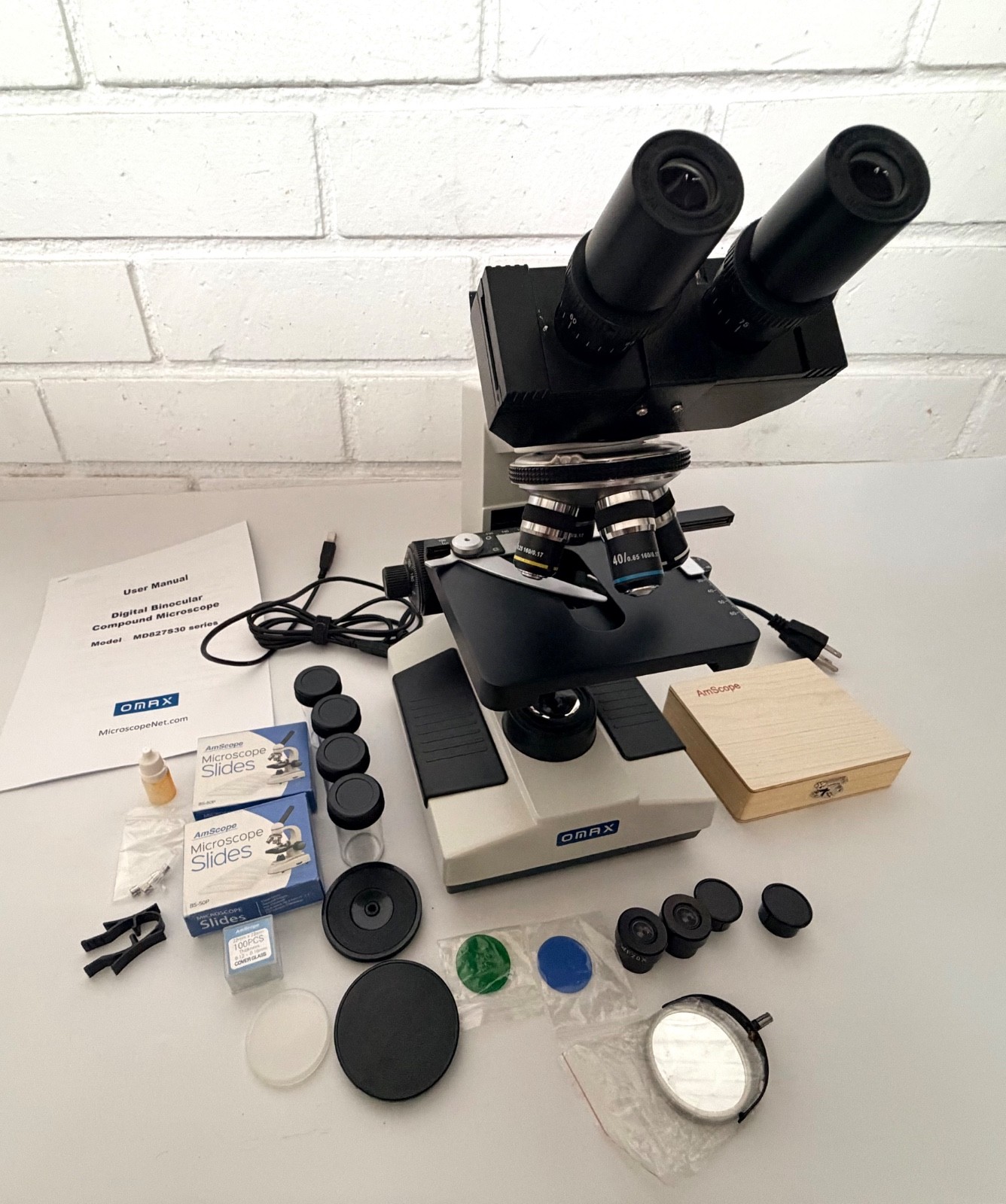 OMAX MD827S30-A191-SC100 Digital Binocular Biological Microscope