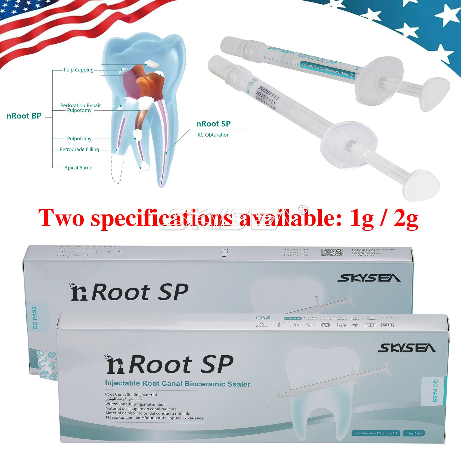 Endo Filling nRoot Bioceramic Injectable Root Canal Repair Sealer Bioceramic