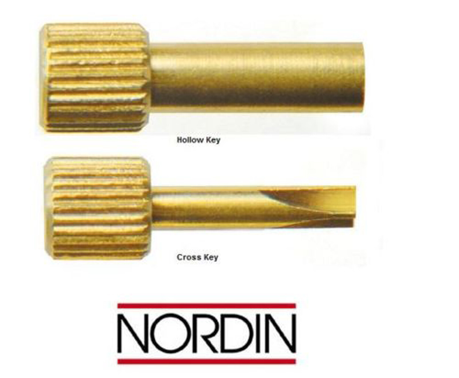 Post Key Cross or Hollow Wrench for screw posts NORDIN Dental Screw Post Keys