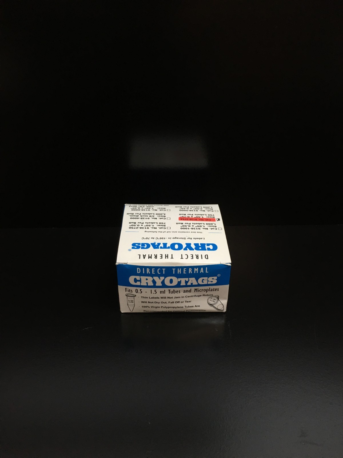 Cryotags Direct Thermal Cat No 9138-3754