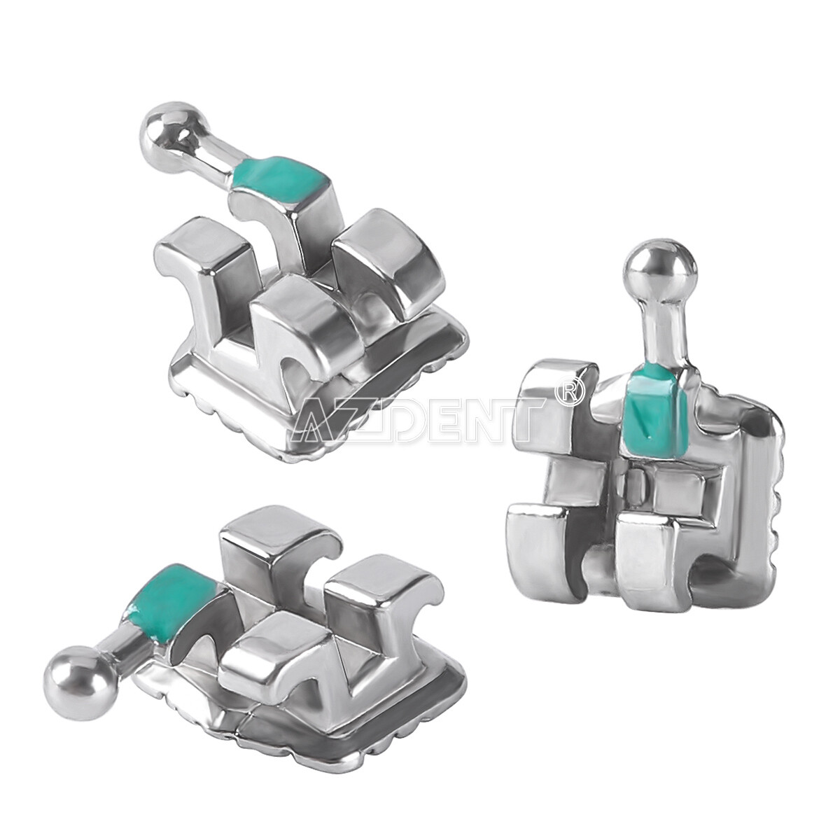 50 Set Dental Orthodontic Monoblock Brackets Braces Mini Roth.022 Hooks 3 4 5