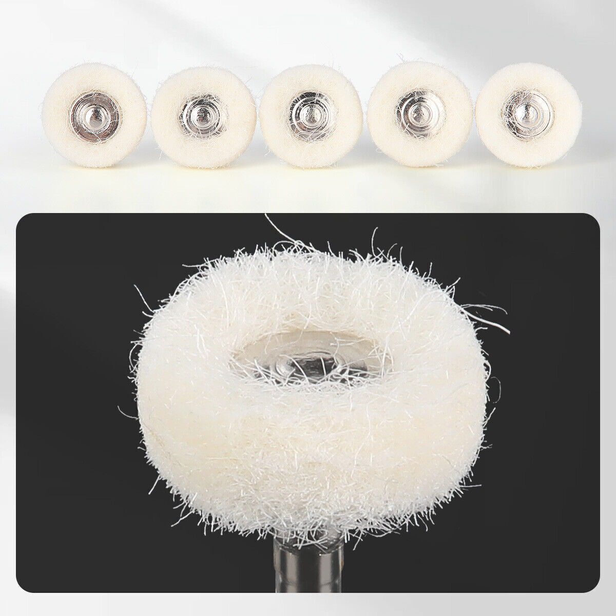 Dental Polishing Brush Wheel Goat Hair/Felt/Cotton – Contra Angle RA Latch Type