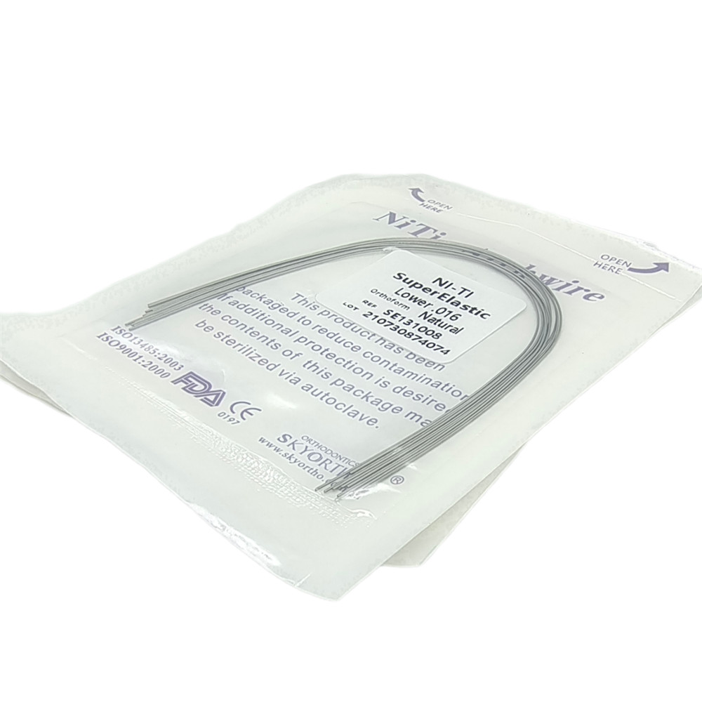 100 Packs Dental Orthodontic Super Elastic NITI Arch Wires Round Natural Form